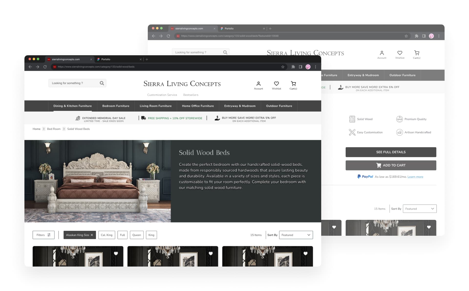 Creating a Unified Category & Paid-Landing Experience for Furniture Buyers